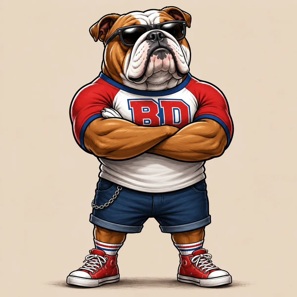 Bang Dog bulldog mascot