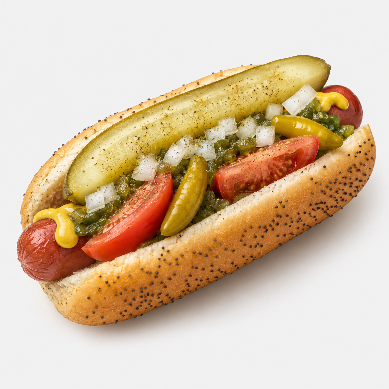 Chi-Town Bang Dog Chicago style hot dog